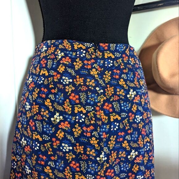 Madewell Side-Button A-Line Mini Skirt in Garden Party, sz 2 EUC - Picture 11 of 14